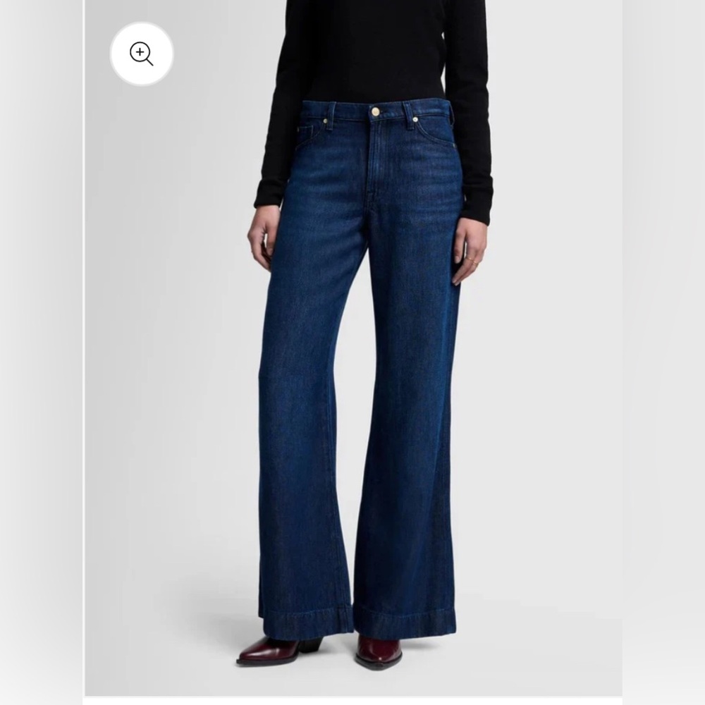 7 for all mankind Modern DOJO Tailorless Trouser Jean Poppy - Picture 3 of 10